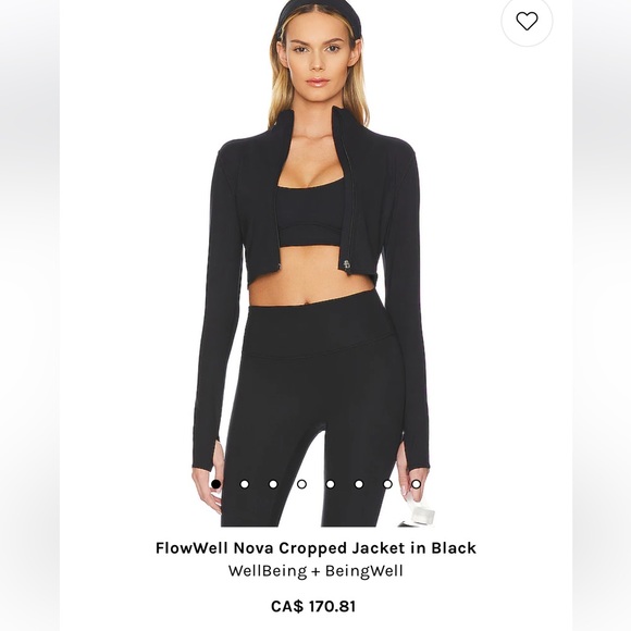 Revolve black active wear jacket - Picture 1 of 3